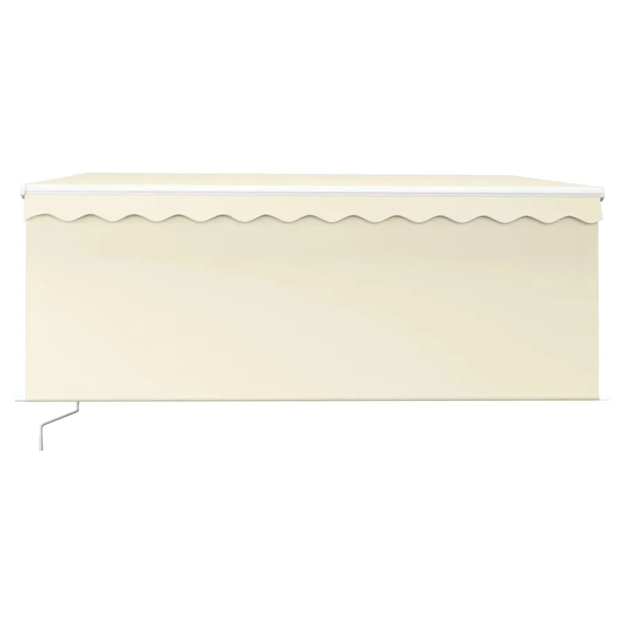Manual Retractable Awning with Blind 3.5x2.5 m Cream - 3