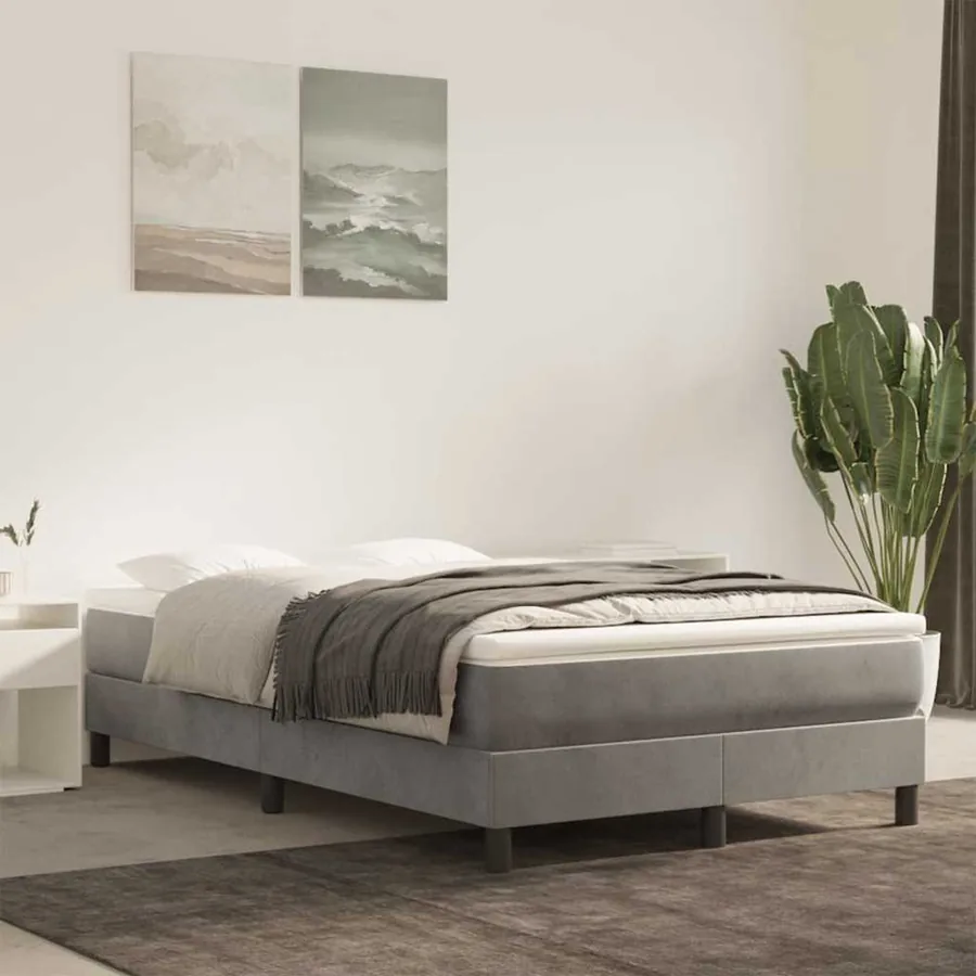 Matelas à ressorts ensachés 120 x 220 cm Gris clair