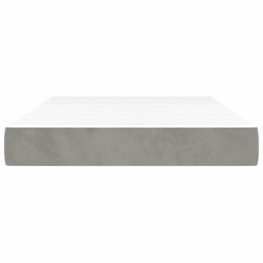 Matelas à ressorts ensachés 120 x 220 cm Gris clair - 3
