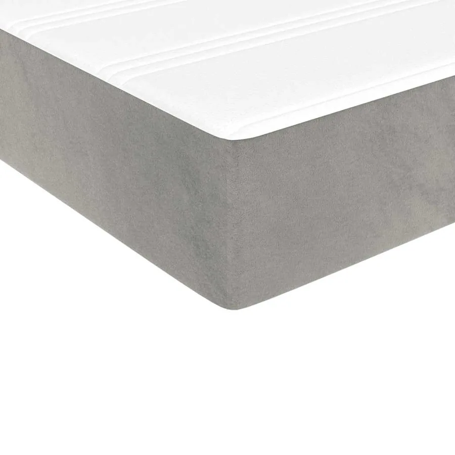 Matelas à ressorts ensachés 100 x 220 cm Gris clair - 5