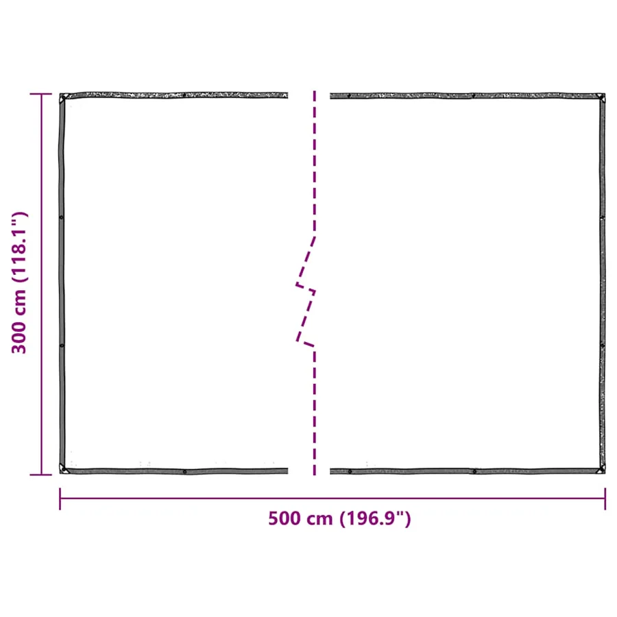 Housse de protection plantes avec œillets 3x5 m polyéthylène - 10