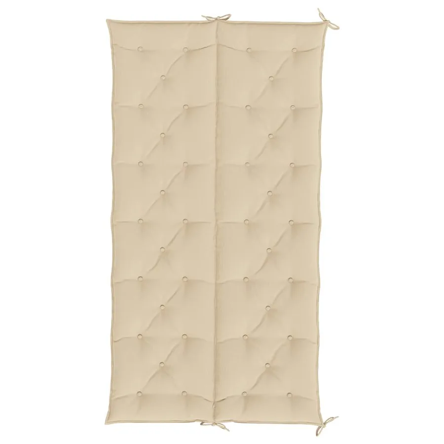 Coussin de banc de jardin beige 200x(50+50)x7 cm tissu oxford - 5