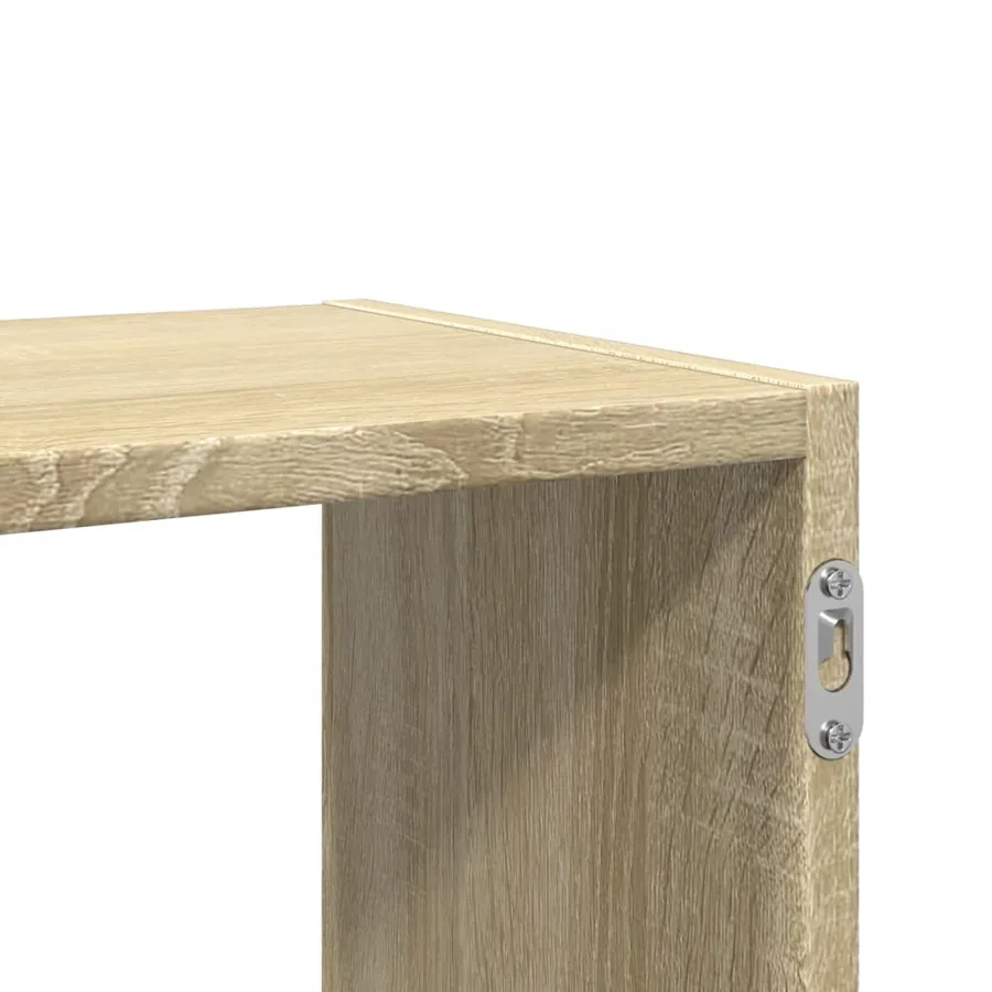 Étagère murale chêne sonoma 100x25x50 cm bois d'ingénierie - 9