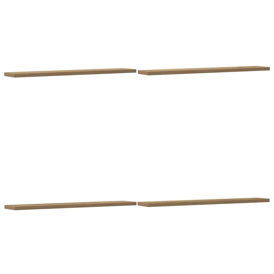 Panneau de bibliothèque 4 pcs chêne artisanal 60x10x1,5 cm - 2