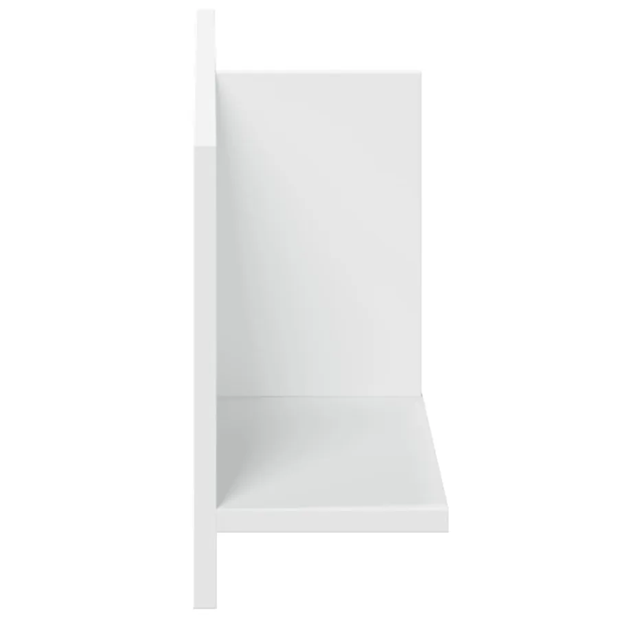 Armoire murale 70x16,5x30 cm blanc bois d'ingénierie - 5