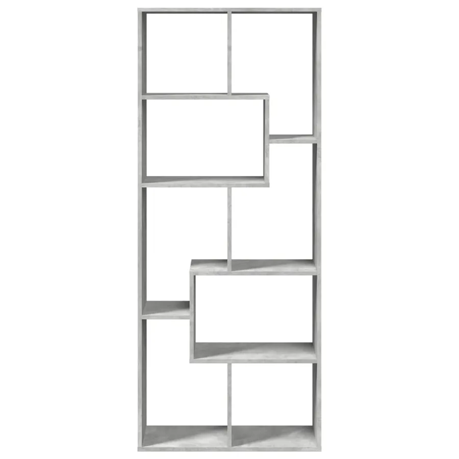 Étagère séparatrice de pièce gris béton 67x25x161,5 cm - 5