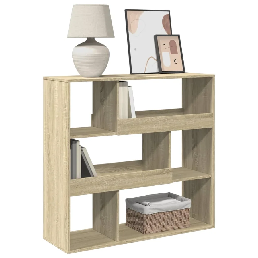 Bibliothèque/Séparateur de pièce chêne sonoma 100x33x94,5 cm - 7
