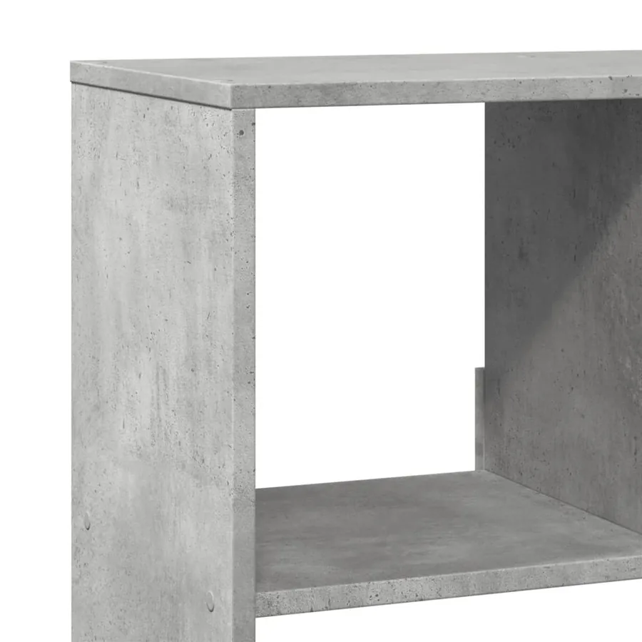 Bibliothèque gris béton 100x33x156,5 cm bois d'ingénierie - 7