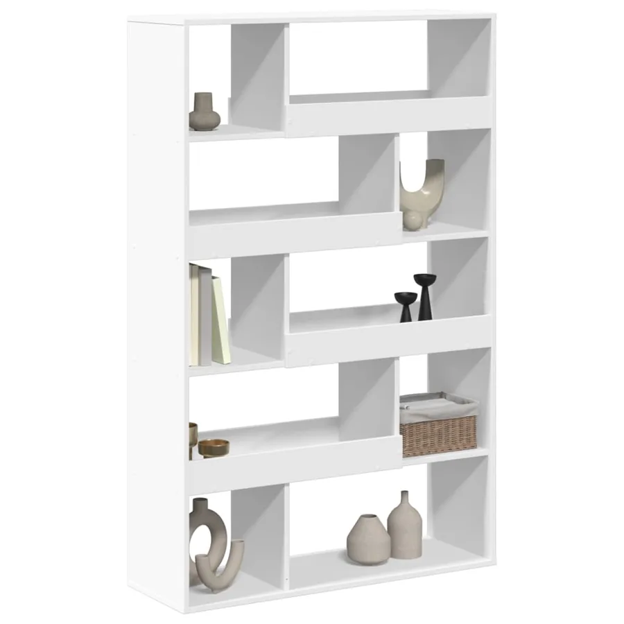 Cloison de séparation blanc 100x33x156,5 cm bois d'ingénierie - 3