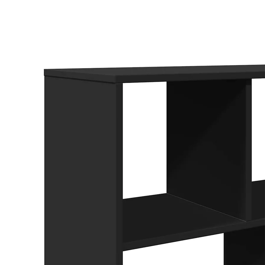 Cloison de séparation noir 100x33x156,5 cm bois d'ingénierie - 7
