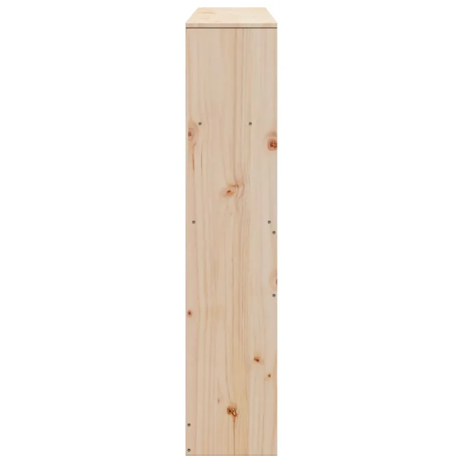 Tête de lit avec rangement 140 cm bois massif de pin - 5