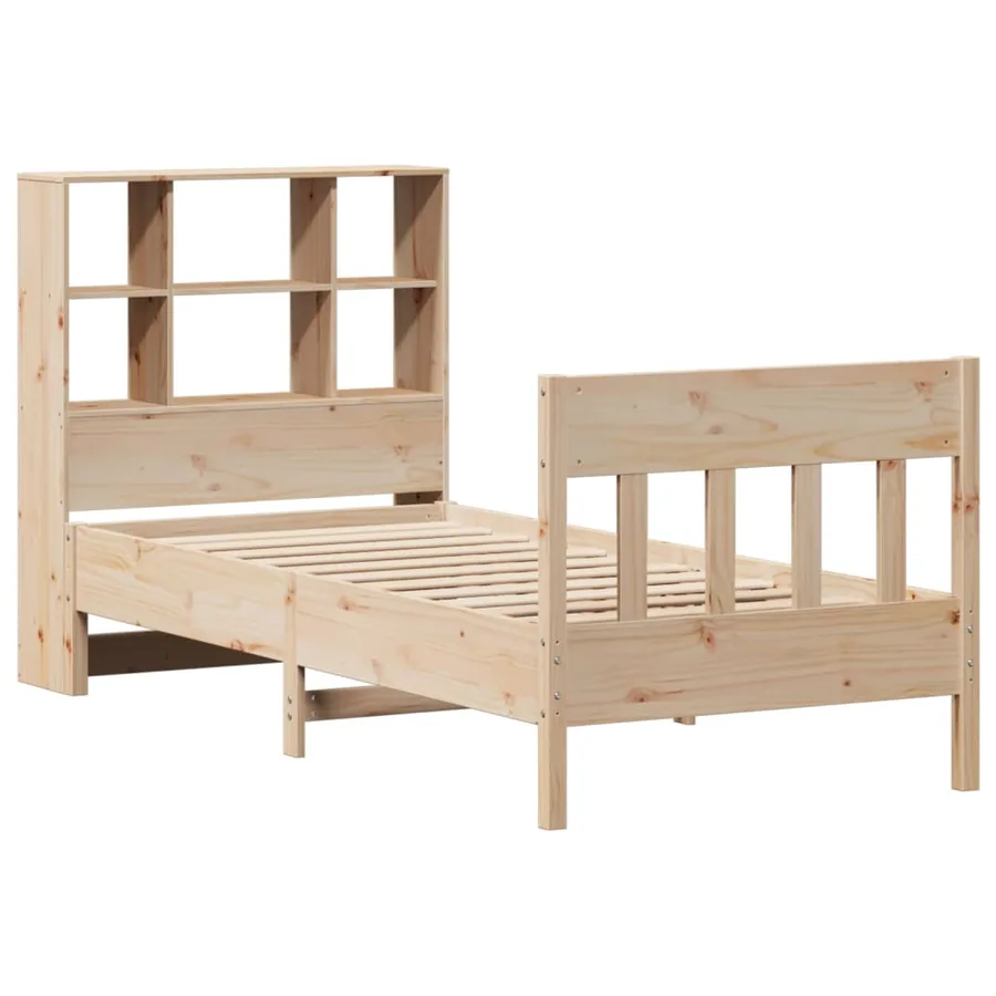 Cadre de lit sans matelas 90x200 cm bois de pin massif - 3