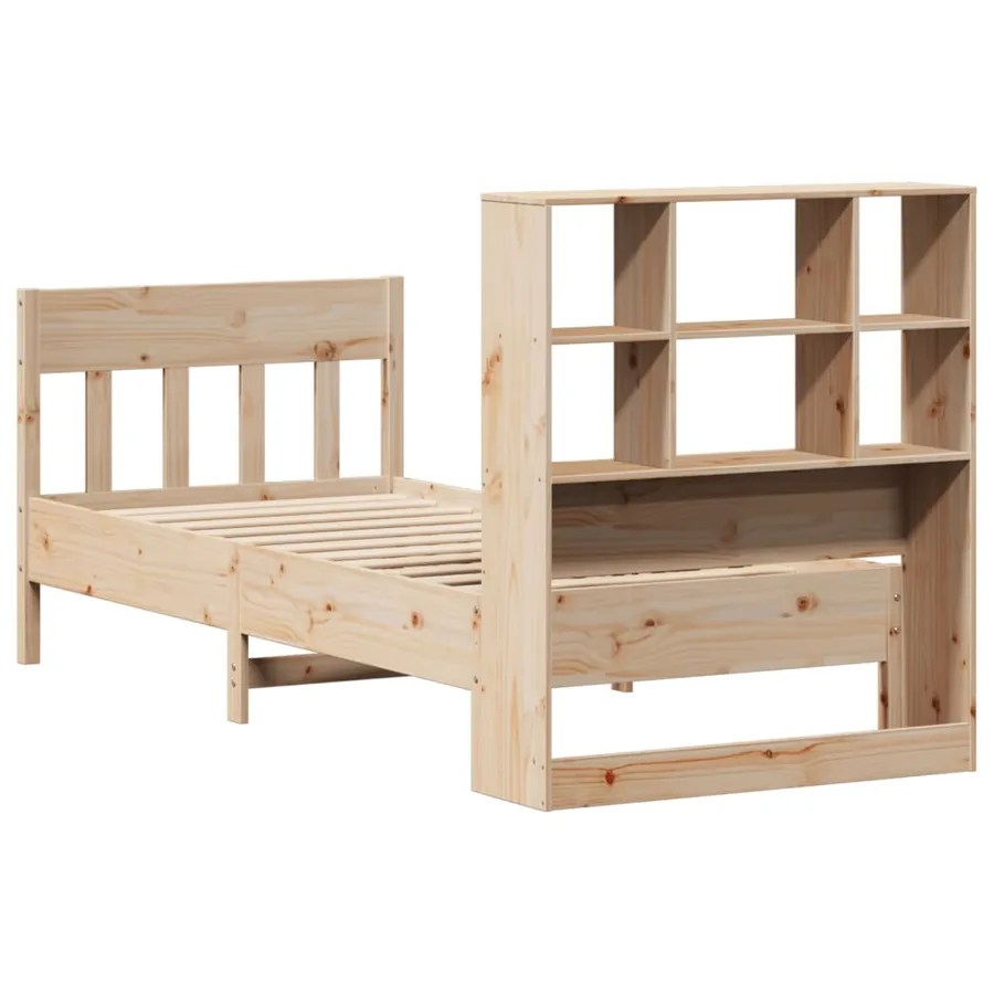 Cadre de lit sans matelas 90x200 cm bois de pin massif - 8