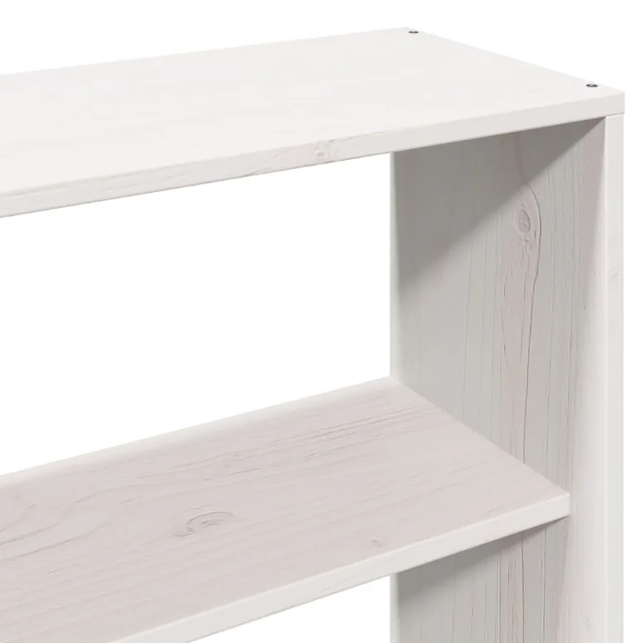 Cadre de lit sans matelas blanc 180x200 cm bois massif de pin - 10