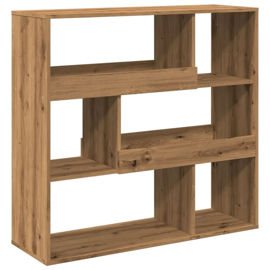 Bibliothèque/Séparateur de pièce chêne artisanal 100x33x94,5 cm - 4