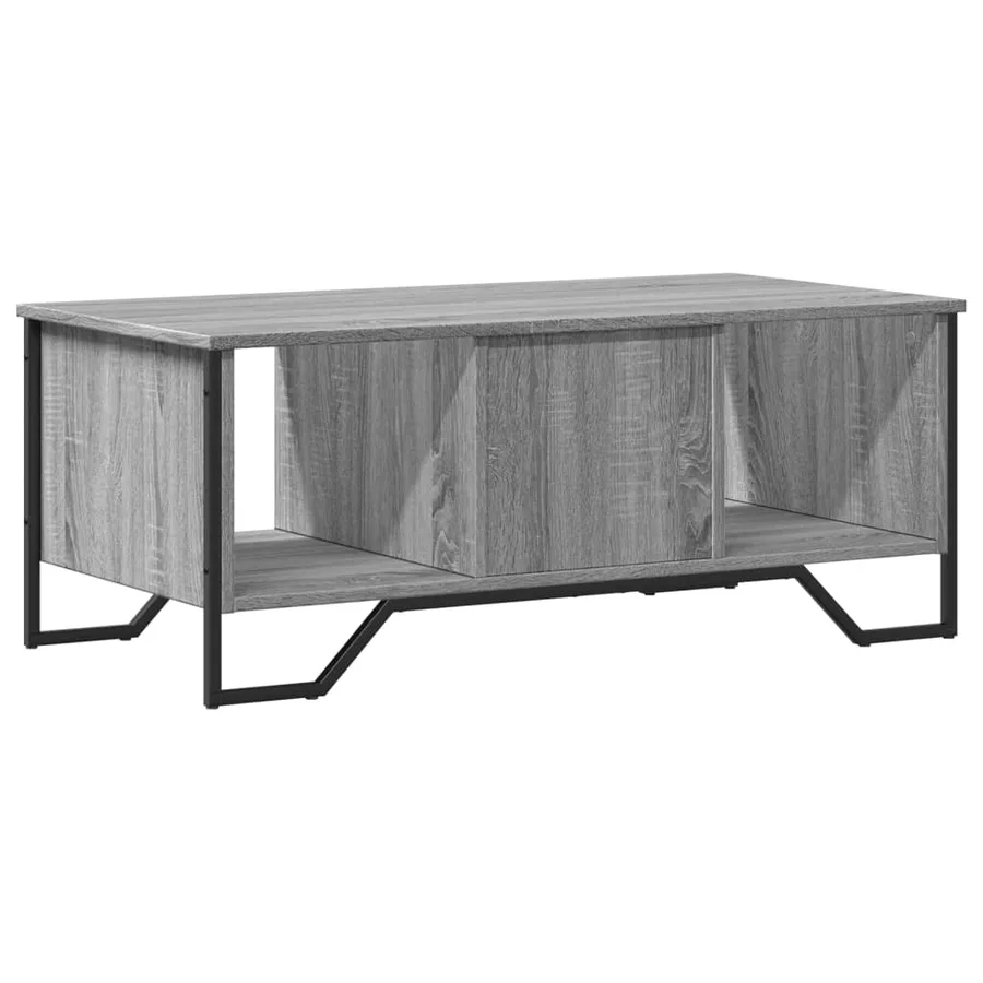 Table basse sonoma gris 100x51x40 cm bois d'ingénierie - 7