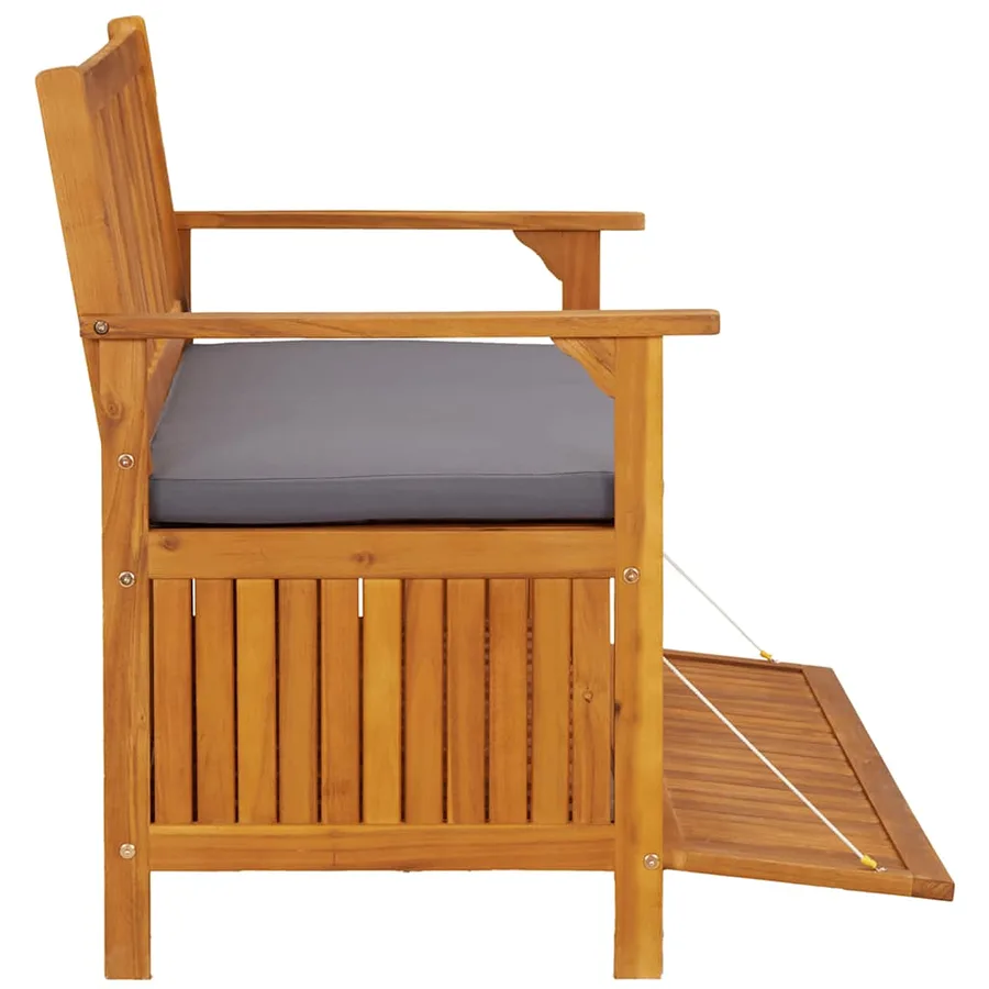 Garden Storage Bench 120 cm Solid Acacia Wood - 9