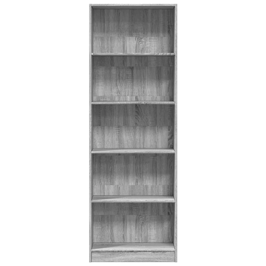 Bibliothèque sonoma gris 60x24x176 cm bois d'ingénierie - 4