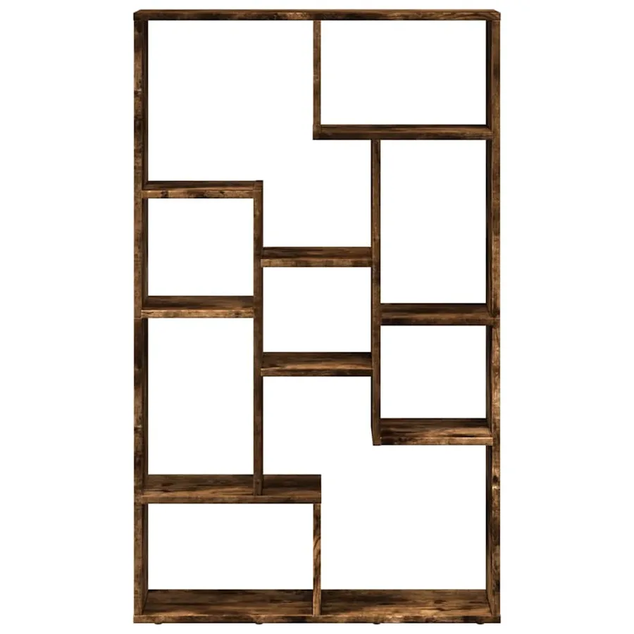 Bibliothèque chêne fumé 72x20x120,5 cm bois d'ingénierie - 5