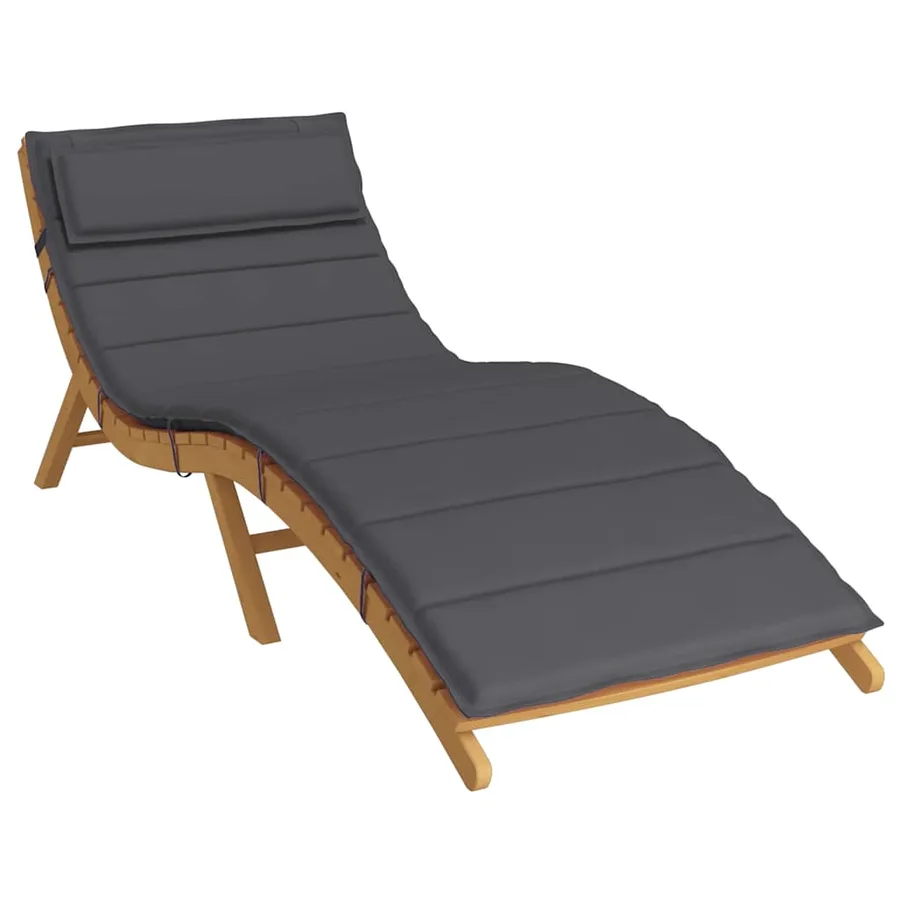 Coussin de chaise longue anthracite 180x60x4 cm tissu oxford - 3