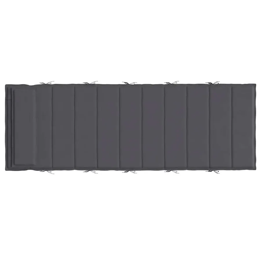 Coussin de chaise longue anthracite 180x60x4 cm tissu oxford - 5