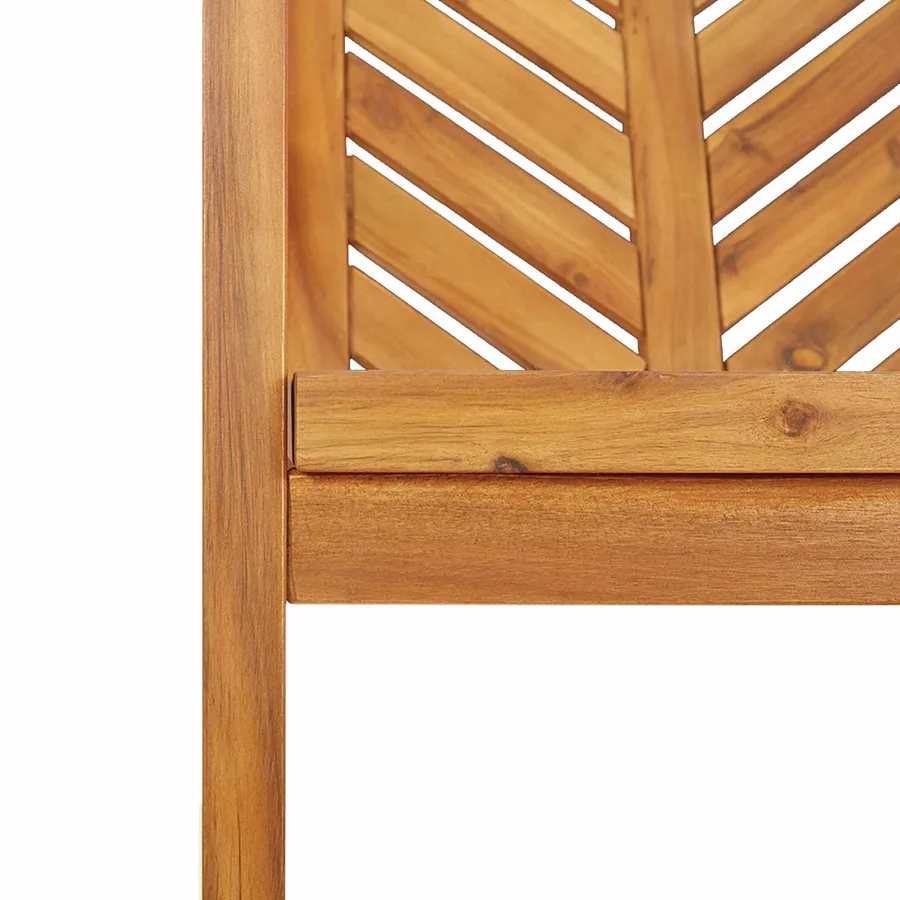 Ensemble de salle à manger pour jardin 4 pc Marron - 8