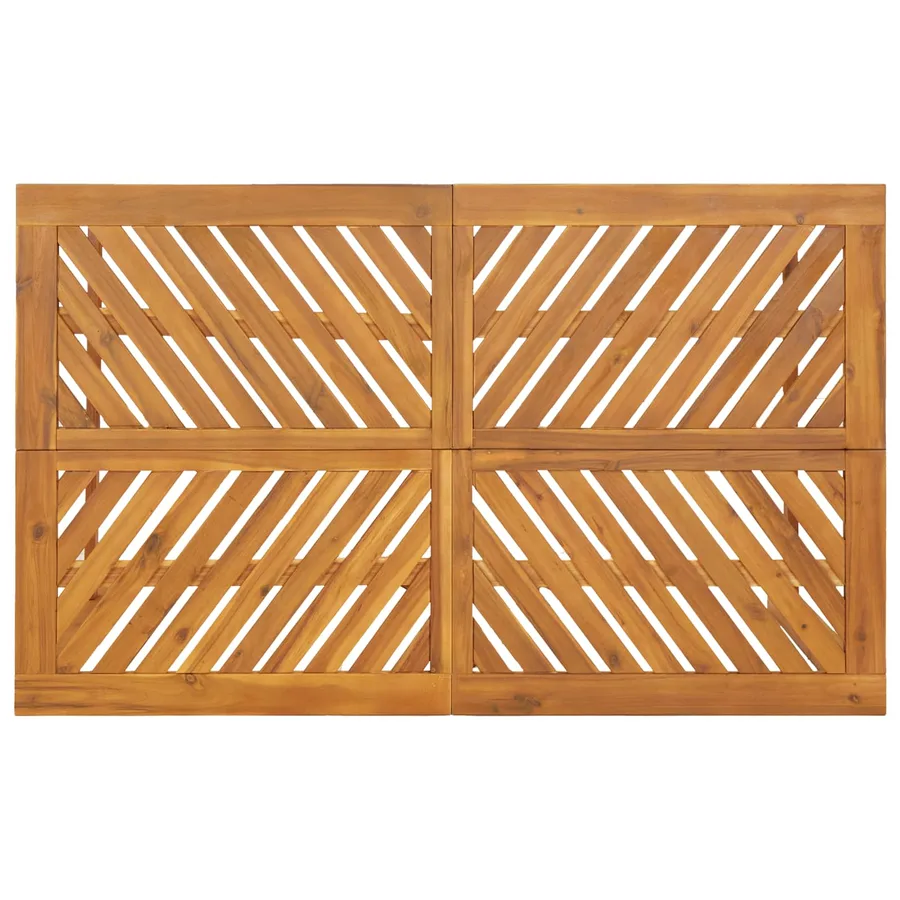 4-Piece Garden Dining Set Brown - 9