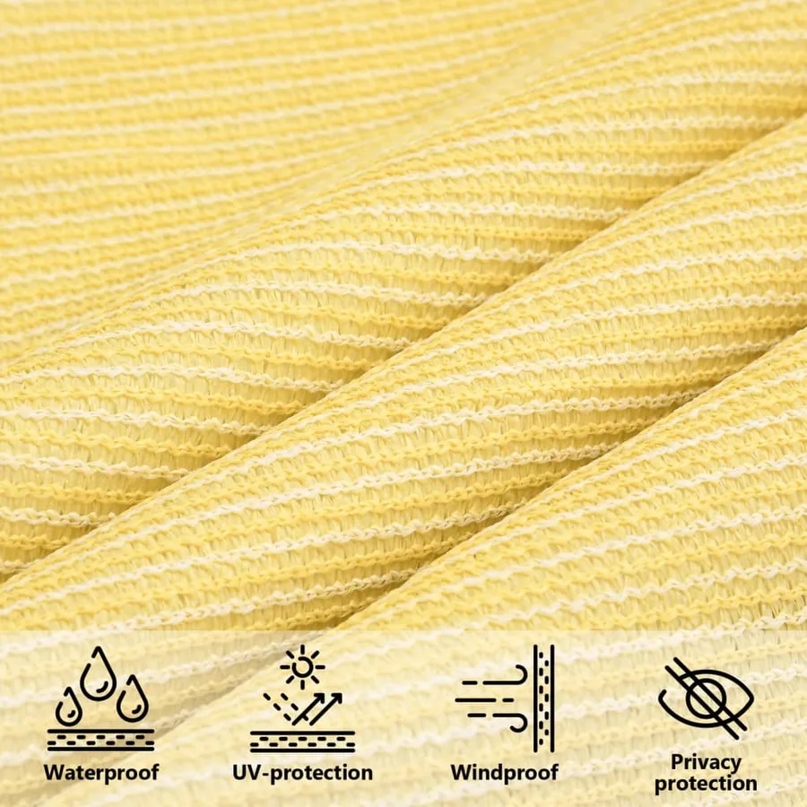 Voile d'ombrage 160 g/m² Beige 2x3 m PEHD - 5