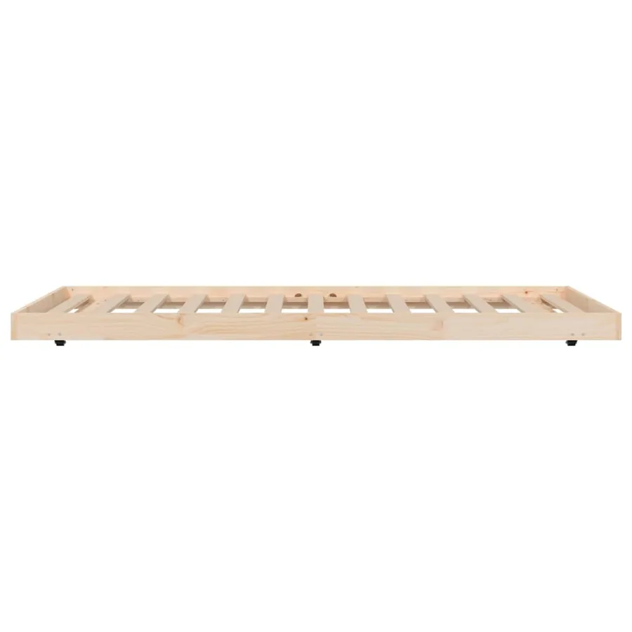 Cadre de lit sans matelas 80x200 cm bois massif de pin - 5