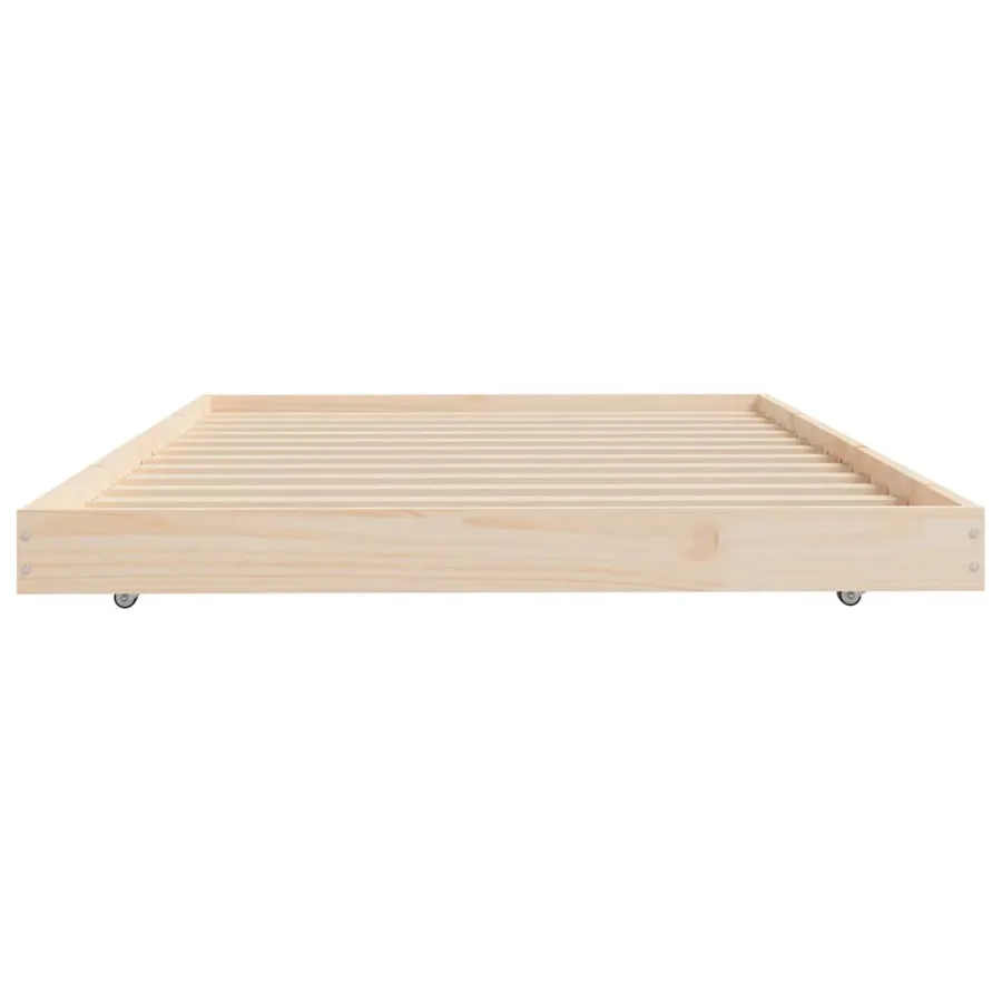 Cadre de lit sans matelas 80x200 cm bois massif de pin - 6