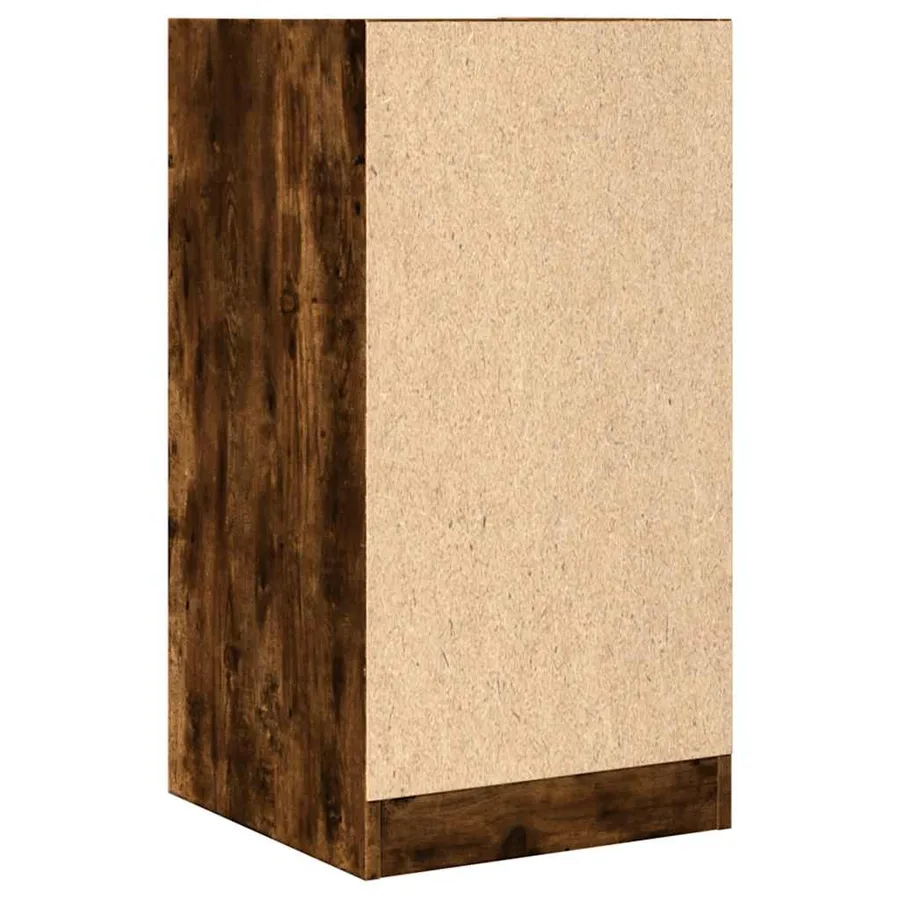 Armoire d'apothicaire chêne fumé 40x41x77,5cm bois d'ingénierie - 6