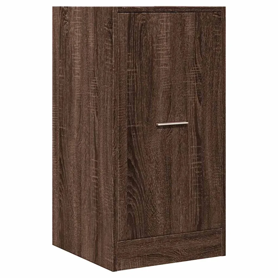 Armoire apothicaire chêne marron 40x41x77,5cm bois d'ingénierie - 4