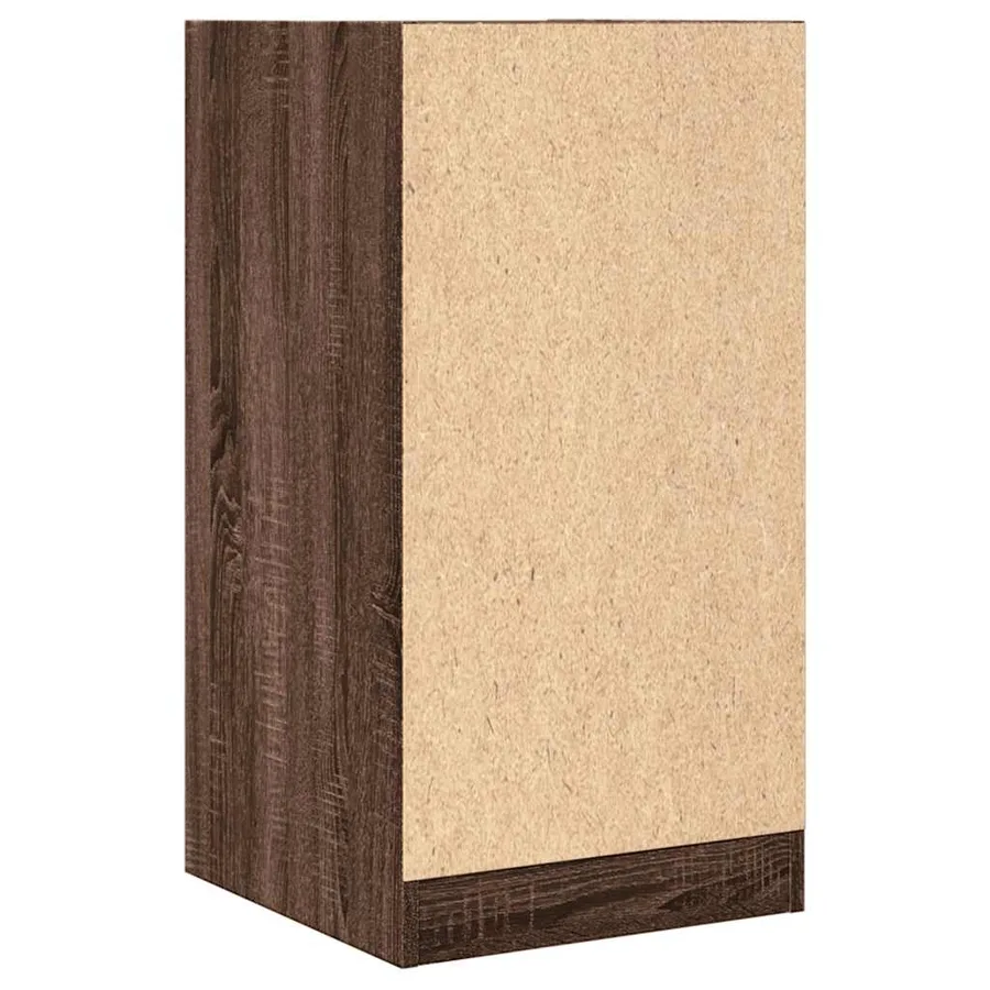 Armoire apothicaire chêne marron 40x41x77,5cm bois d'ingénierie - 6