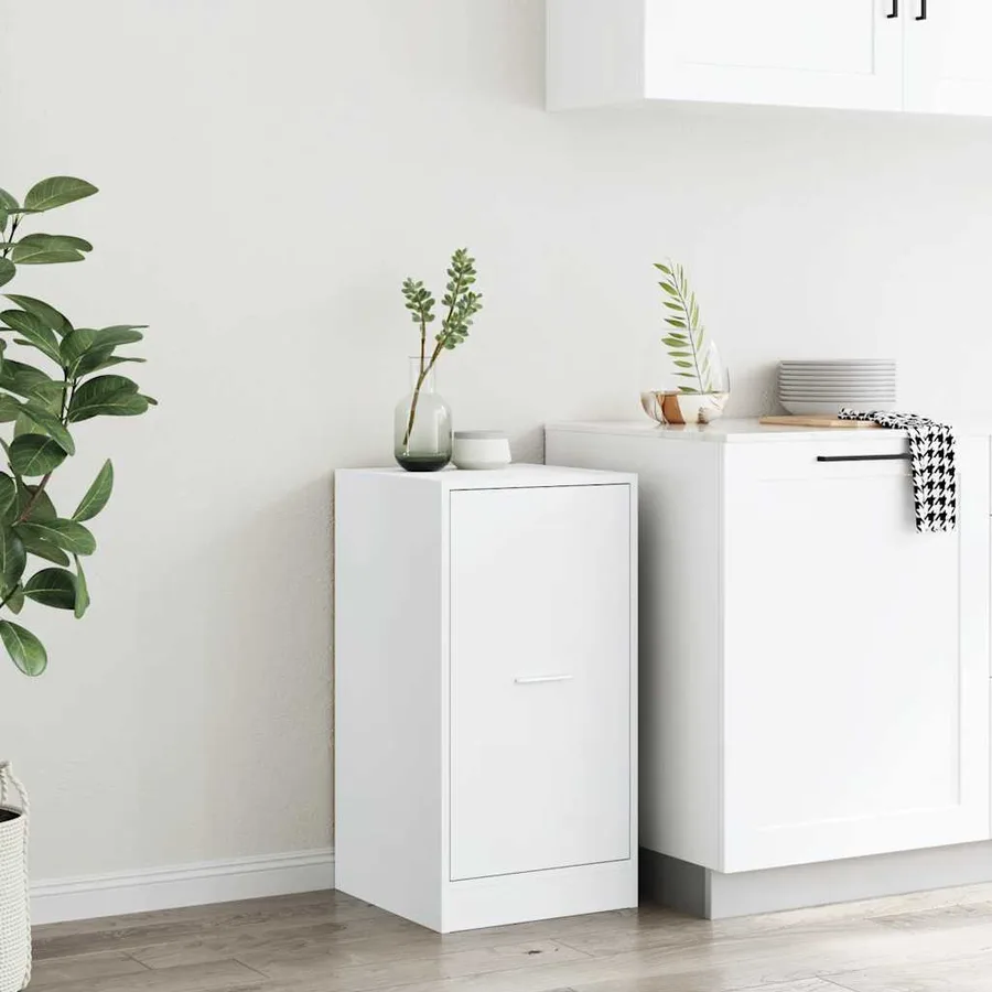 Armoire d'apothicaire blanc 40x41x77,5 cm bois d'ingénierie - 3