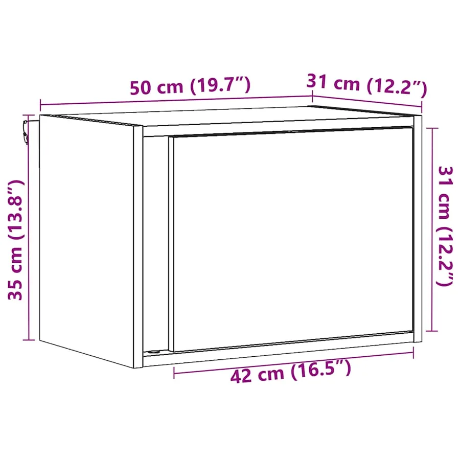 Tables de chevet murales avec lumières LED 2 pcs noir - 16