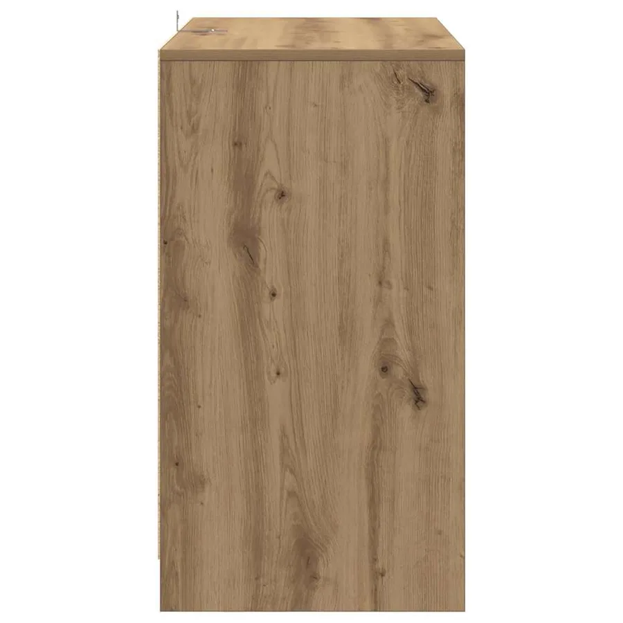 Buffet chêne artisanal 70x41x75 cm bois d'ingénierie - 6