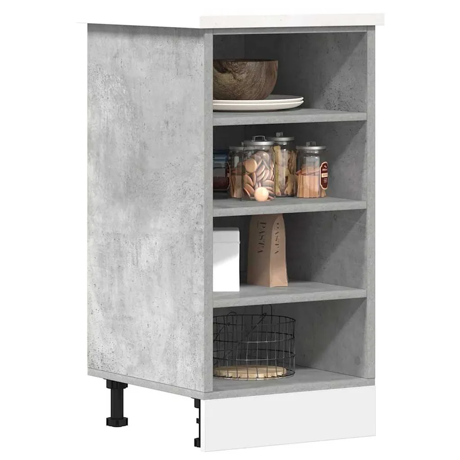 Meuble bas "Riga" Gris béton 40 x 44,5 x 81,5 cm Bois d'ingénierie