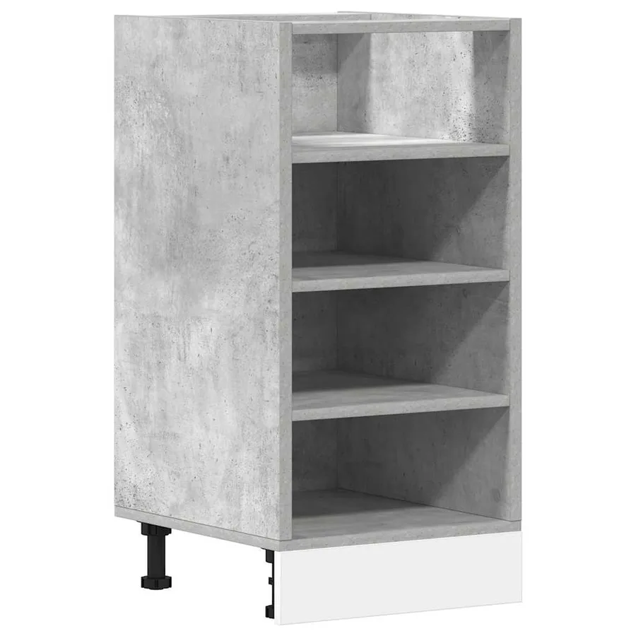 Meuble bas "Riga" Gris béton 40 x 44,5 x 81,5 cm Bois d'ingénierie - 2