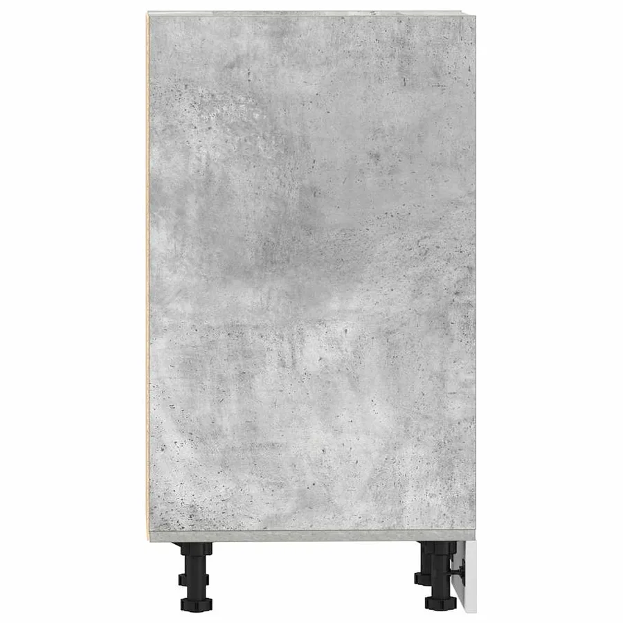 Meuble bas "Riga" Gris béton 40 x 44,5 x 81,5 cm Bois d'ingénierie - 5