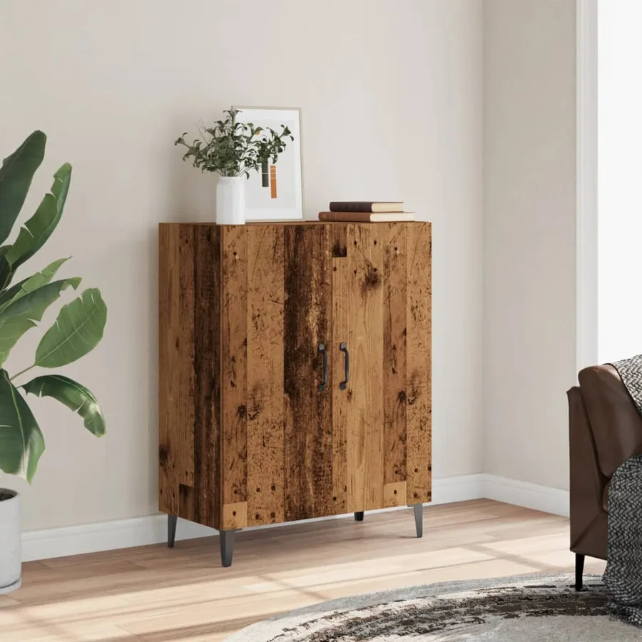 Buffet vieux bois 70x34x90 cm bois d'ingénierie - 3
