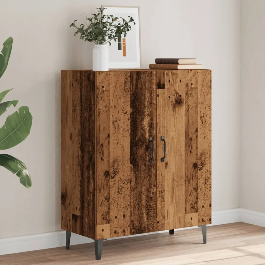 Buffet vieux bois 70x34x90 cm bois d'ingénierie - 4