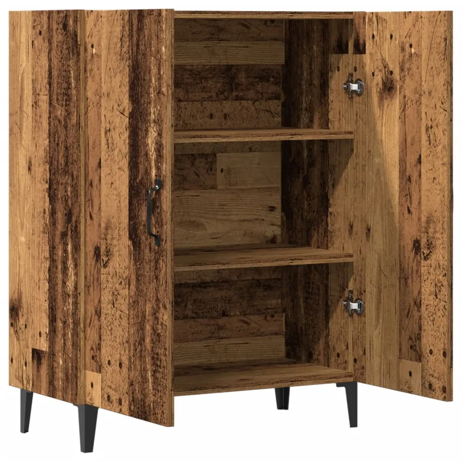 Buffet vieux bois 70x34x90 cm bois d'ingénierie - 6