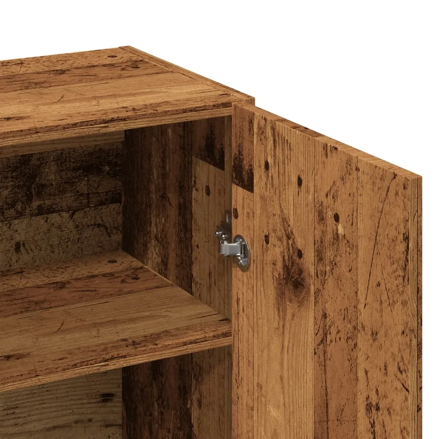 Buffet vieux bois 70x34x90 cm bois d'ingénierie - 9