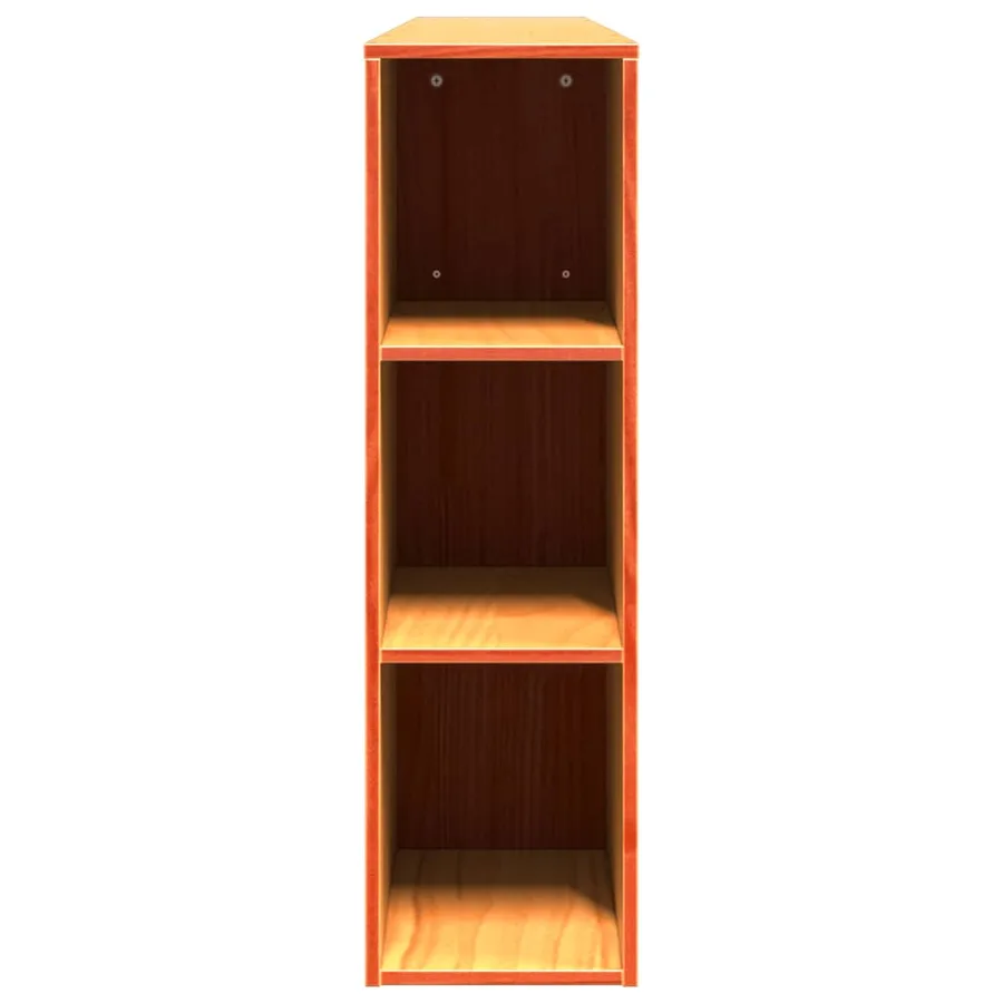 Tête de lit avec rangement cire marron 200cm bois massif de pin - 5