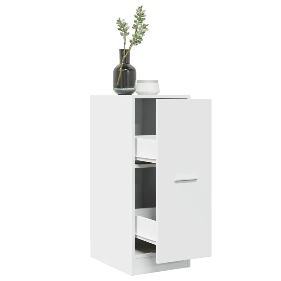 Armoire d'apothicaire blanche 30 x 41 x 77,5 cm Bois d'ingénierie
