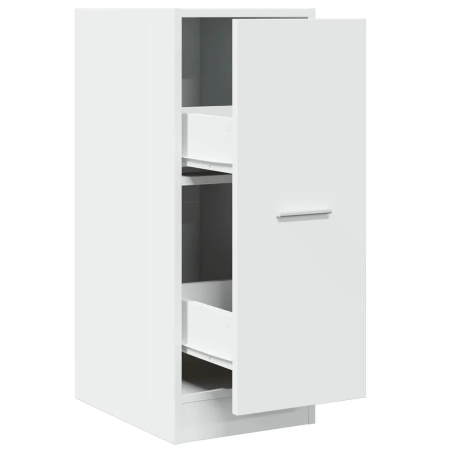 Armoire d'apothicaire blanche 30 x 41 x 77,5 cm Bois d'ingénierie - 2