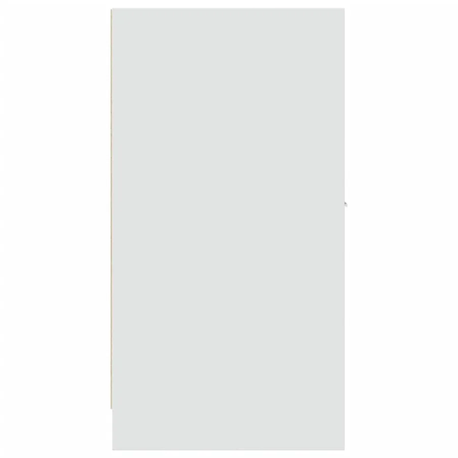 Armoire d'apothicaire blanche 30 x 41 x 77,5 cm Bois d'ingénierie - 7
