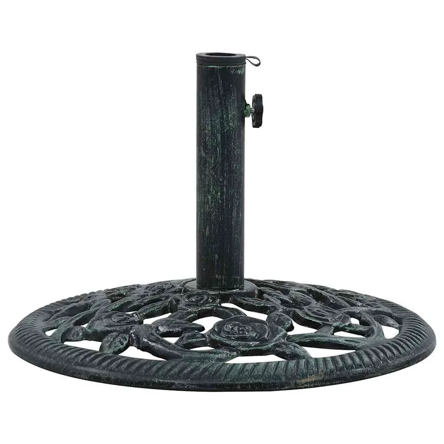 Socle de parasol Vert 9 kg 40 cm Fonte - 2
