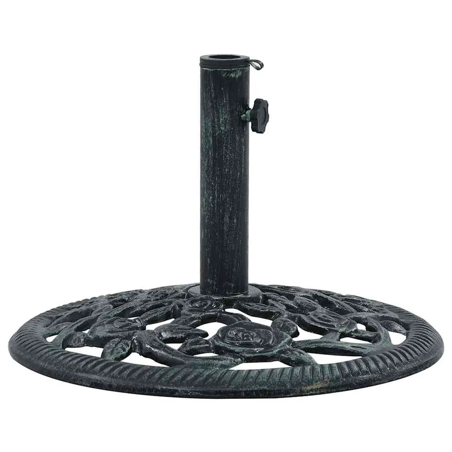 Socle de parasol Vert 9 kg 40 cm Fonte - 4