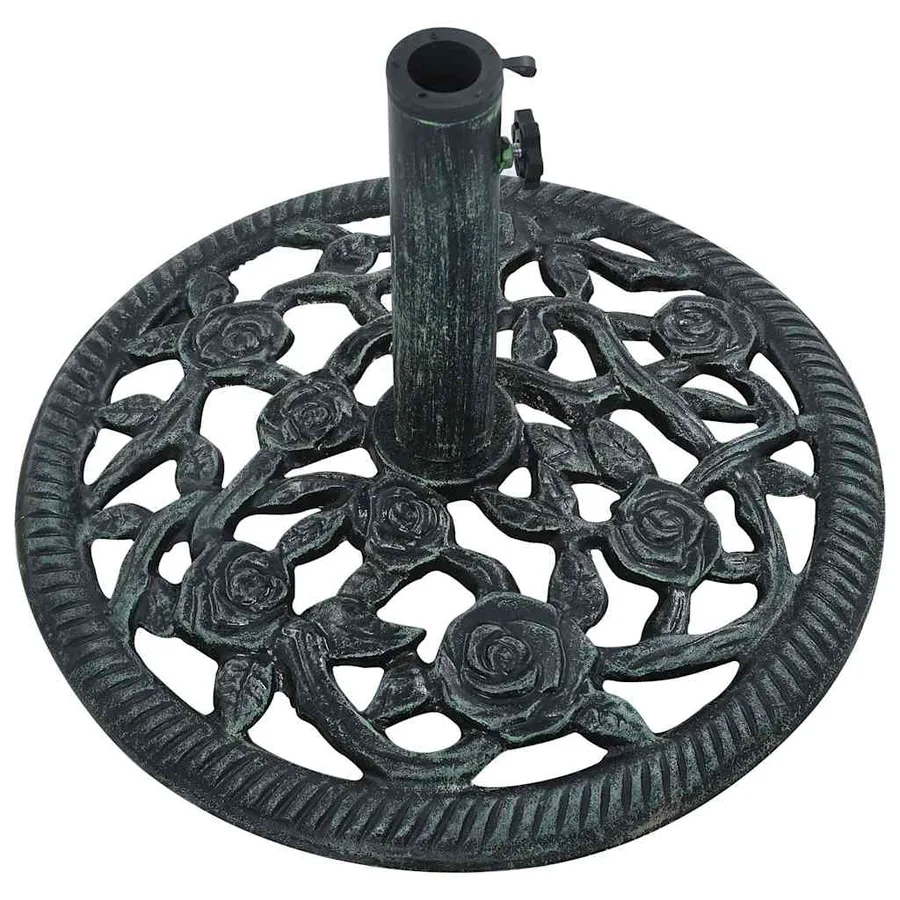 Socle de parasol Vert 9 kg 40 cm Fonte - 5